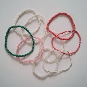 Colorful Beaded Bracelets Set